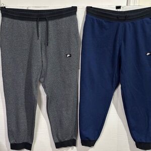 Nike Kids Sweatpants in Gray and Navy Blue